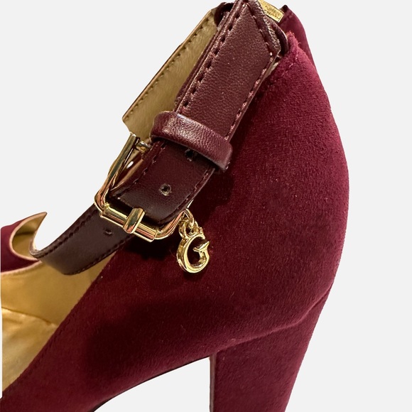Guess burgundy size 6.5M heels - Picture 3 of 6